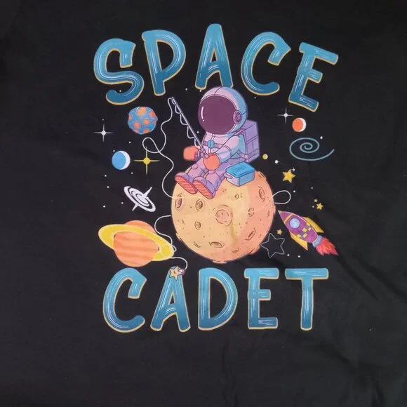 Women's 2xl V- neck Space cadet Bella Canvas Black Shirt - Picture 4 of 5